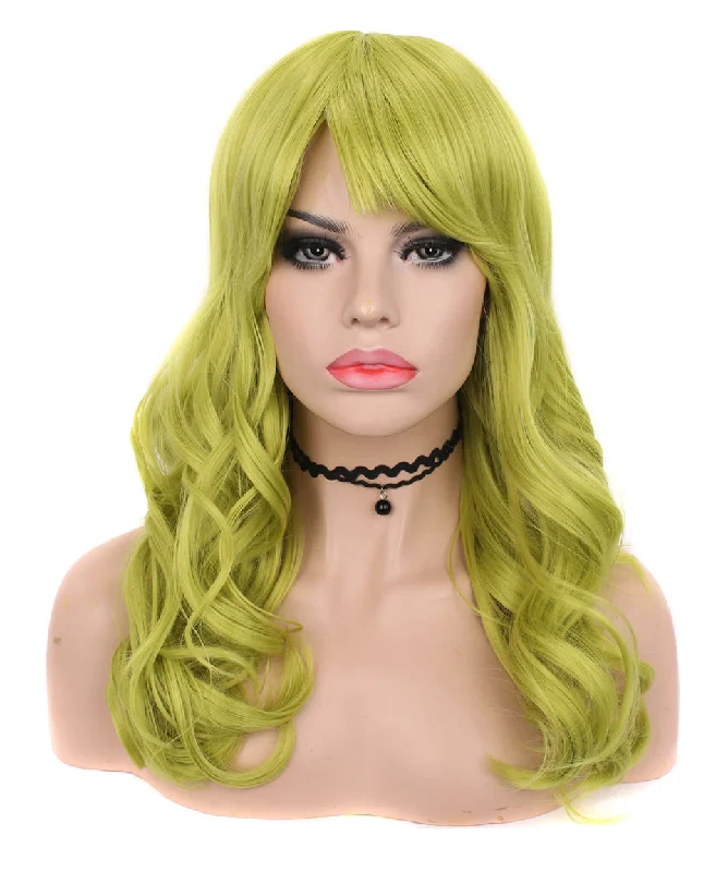 Long - length wig with a wavy texture for a beachy and romantic lookMANGA LIME