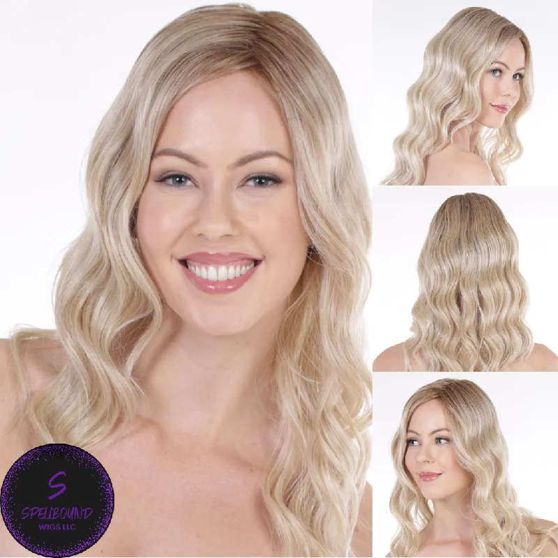 Short wig with a pre - plucked hairline for a more natural lookMaxwella 18 in Ginger - Café Collection by BelleTress ***CLEARANCE***