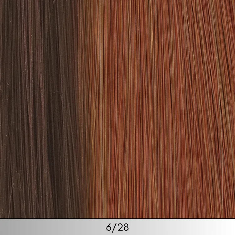 6/28 - Medium Dark Brown with Light Auburn Highlights