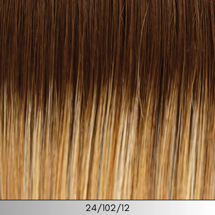 24/102/R12 - Gold Blonde, Platinum Highlights, Rooted Gold Brown