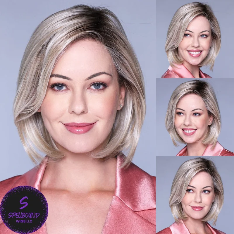 Heat - resistant short wig for easy styling with hot toolsMontecito in Coolest Ash Brown - City Collection by BelleTress ***CLEARANCE***