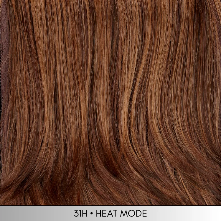 31H - Dark auburn and medium brown with warm strawberry highlights