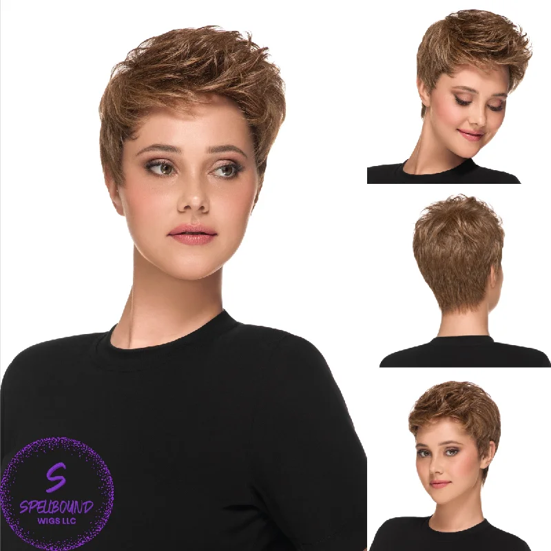 Platinum - blonde short wig for a trendy and eye - catching styleNew Angle in 12/22/27/25R8 - Look Fabulous Collection by TressAllure ***CLEARANCE***