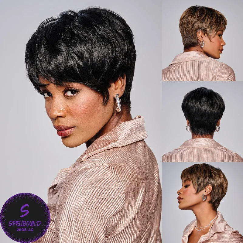 Short wig with a curly texture for a playful and youthful vibeNia - Kim Kimble Hair Collection