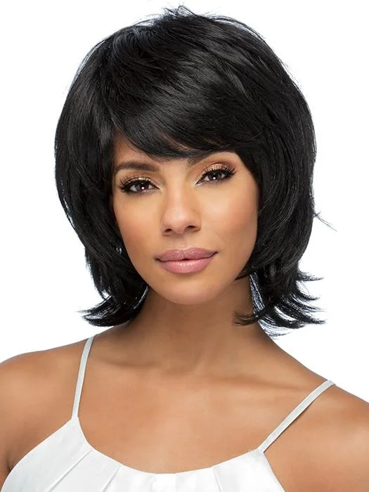 Petite short wig designed for a more delicate frameNova | Synthetic Wig (Basic Cap) | CLOSEOUT