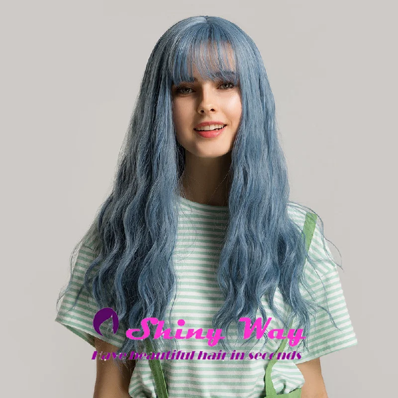 Adjustable - cap long - length wig for a comfortable fitS117