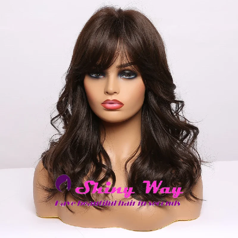 Long - length wig with a honey - blonde color for a warm and sunny appearanceS145