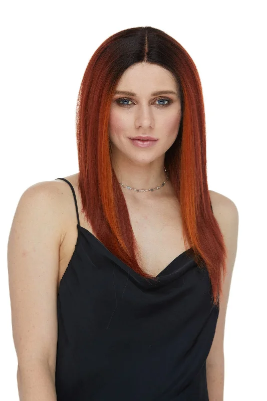 Long - length wig with a wavy texture for a beachy and romantic lookLavendar <br>Synthetic Lace Front Wig