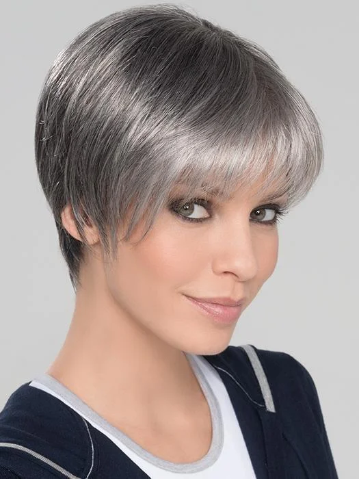 Short wig with a blunt bob cut for a modern and sleek styleSeven Super | Synthetic Wig (Mono Crown) | CLOSEOUT