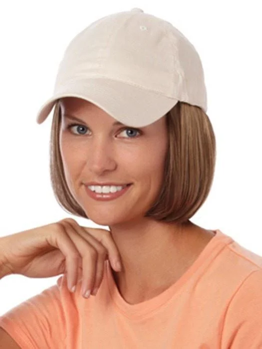 Short wig with a geometric pattern for a unique and fashion - forward designShorty Hat Beige by Henry Margu | Hat Wig