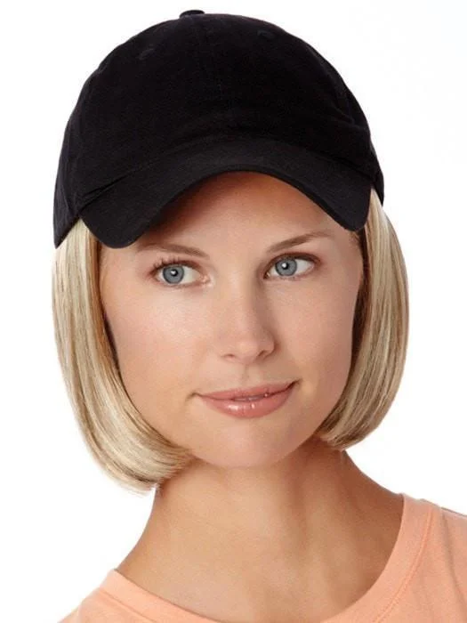 Short wig with a gradient color for a modern and stylish appearanceShorty Hat Black by Henry Margu | Hat Wig | CLOSEOUT