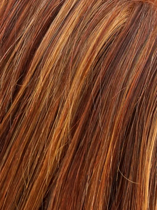 32F | Cherry Crème | Dk Natural Red & Med Red & Med Gold Blonde Blend w/ Dk Natural Red Nape