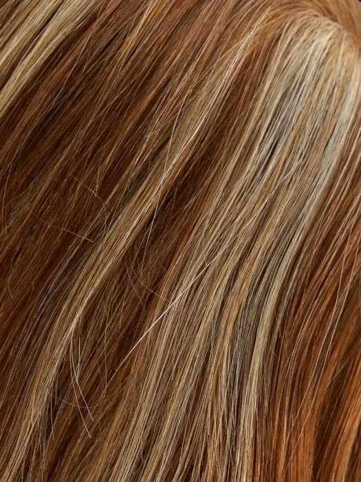 *FS26/31S6 | Salted Caramel | Medium Natural Red Brown with Medium Red Gold Blonde Bold Highlights. Shaded with Brown