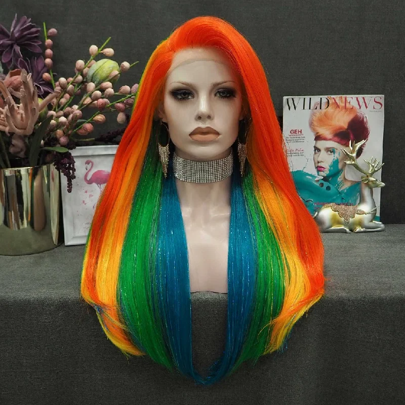 Long - length wig with a wispy fringe for a soft and feminine lookTERRI SKITTLES