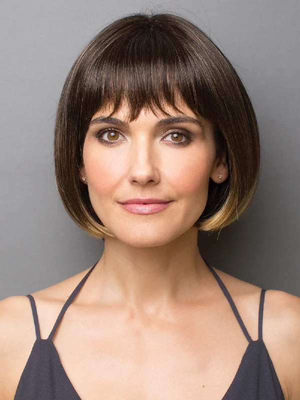 Layered short wig to add volume and dimensionVina by Rene of Paris | Synthetic Bob Wig | CLOSEOUT