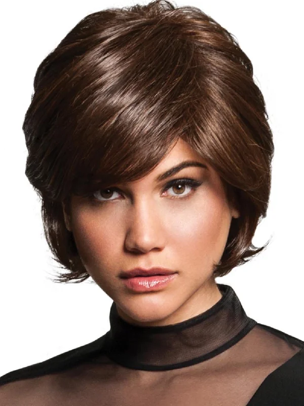 Petite short wig designed for a more delicate frameVintage Volume | HF Synthetic Wig (Basic Cap)